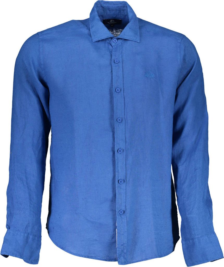 LA MARTINA Herren HEMD Blau XMC005TL319_90D2507_BLU07105 : Größe - XL Größe: XL