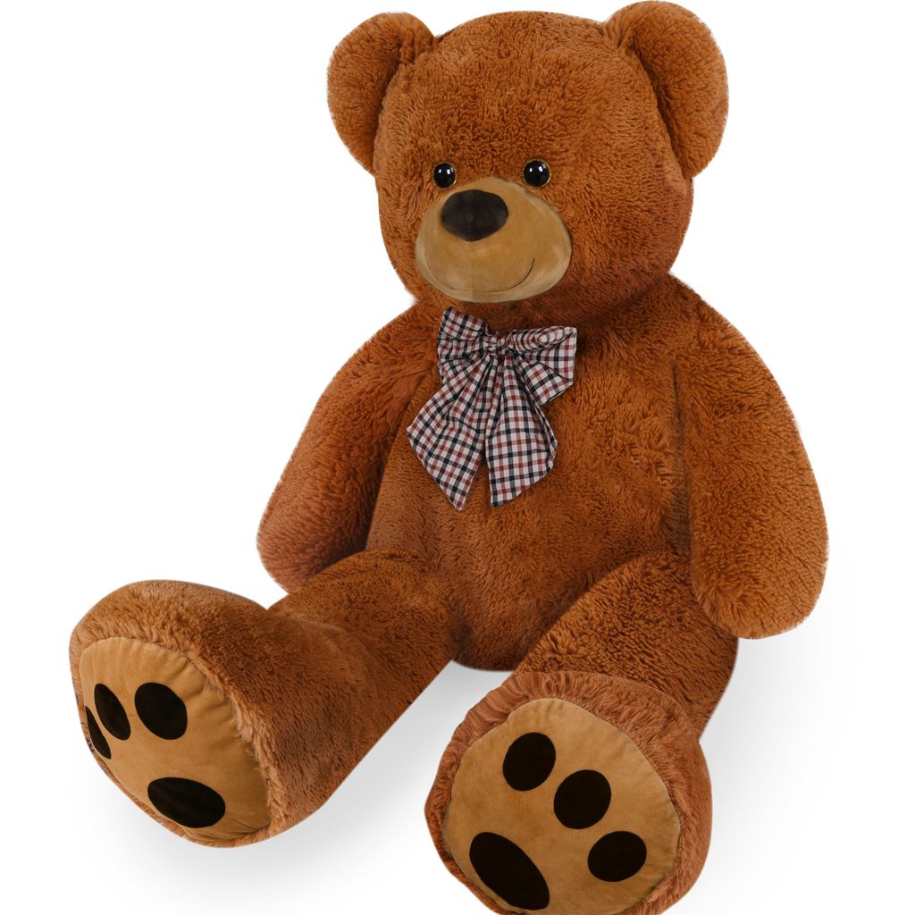 XXL Teddy Teddybär Plüsch Kuschel Riesen Stofftier Bären 150cm Groß Braun Weiß 