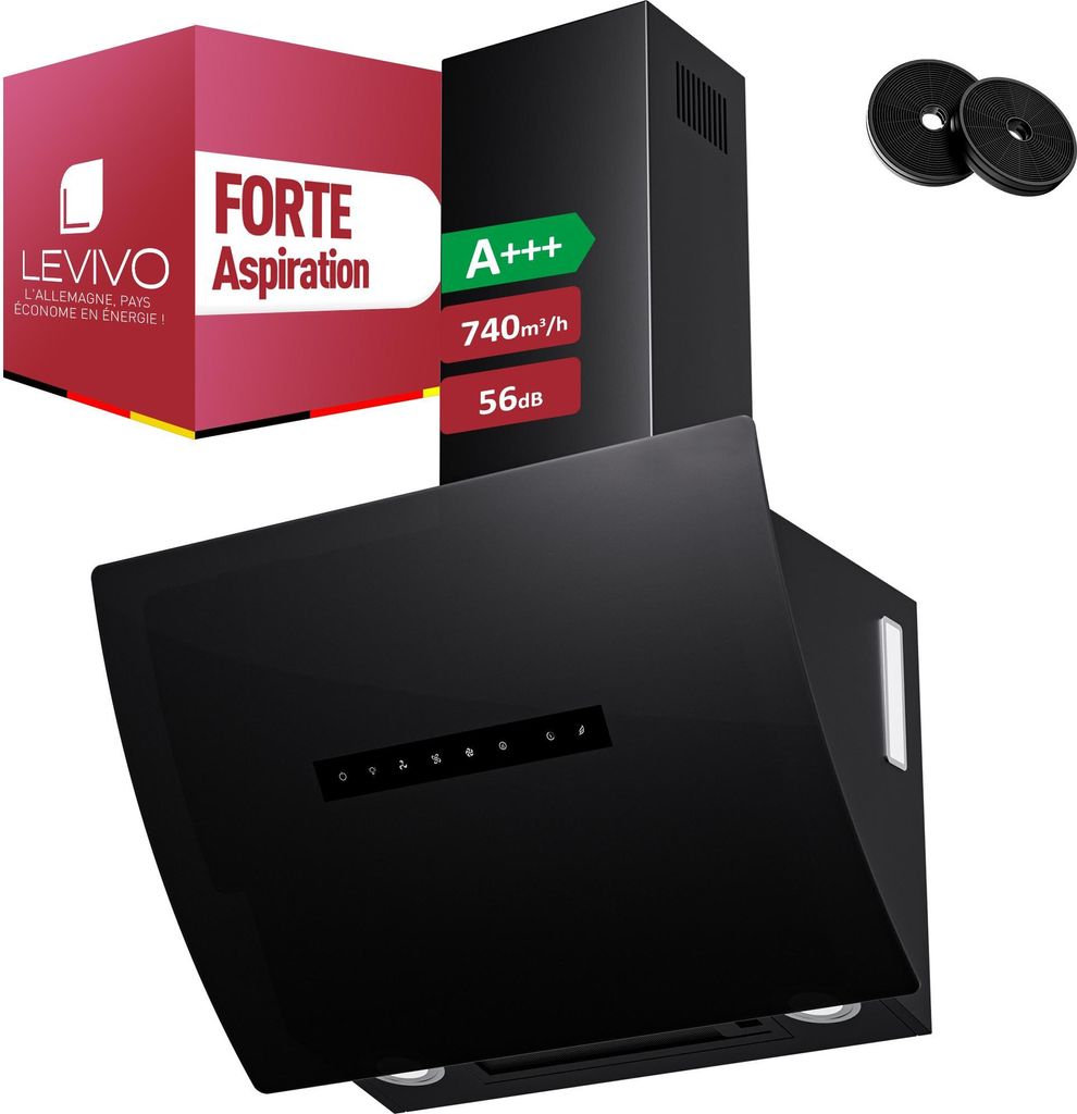 LEVIVO A+++ Hotte aspirante sans tête 60cm à recyclage Image du produit 