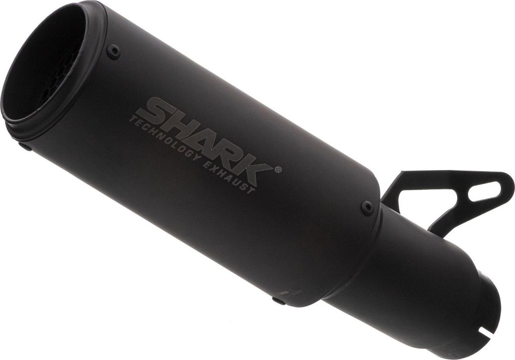 Shark Exhaust Auspuff RCT, Matte Schwarz, 180mm, Aggressiver Sound
