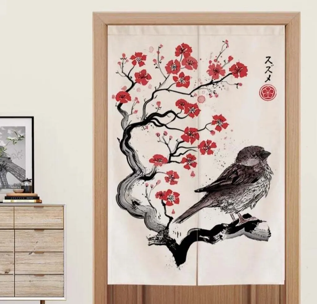 Cloison de Porte Japonaise Noren Idéale pour Séparer vos Pièces 80x130