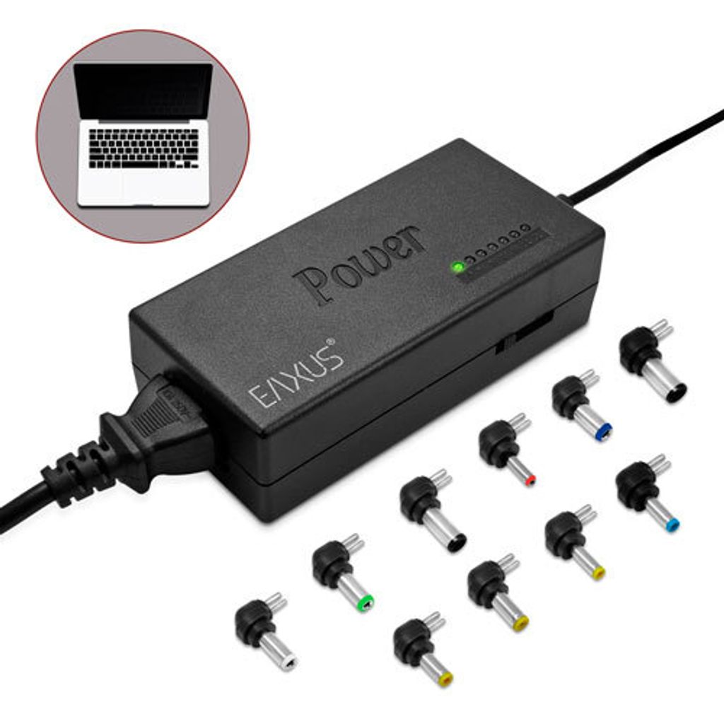 Universal Laptop Netzteil mit AC/DC Adapter 96 W und 10 Produktbild 