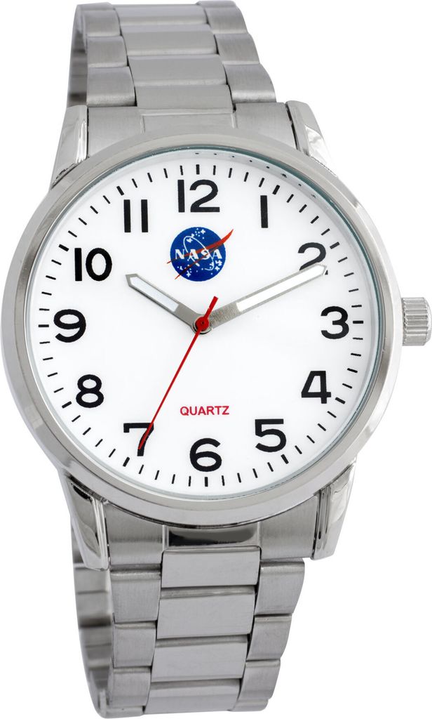 NASA Herrenarmbanduhr mit Edelstahlarmband Astronaut Produktbild 