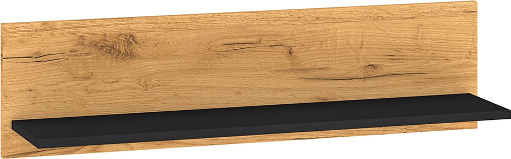 Wandboard, Eiche mit schwarz, CASPER-131