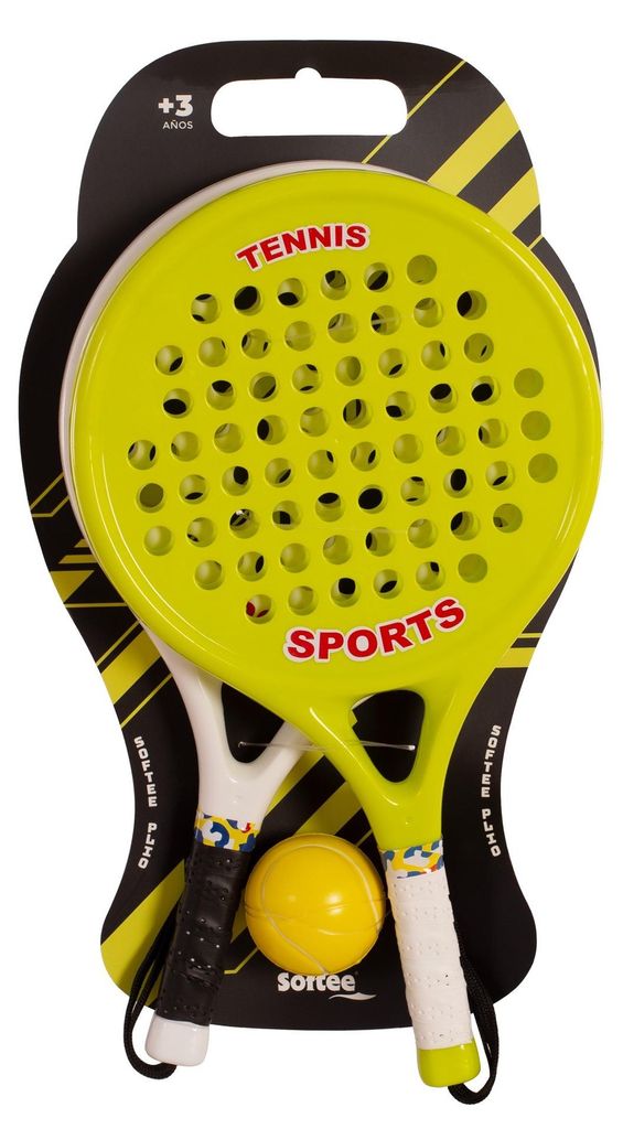 Set bestehend aus zwei Schlägern mit Ball Softee Plio Mehrfarbig
