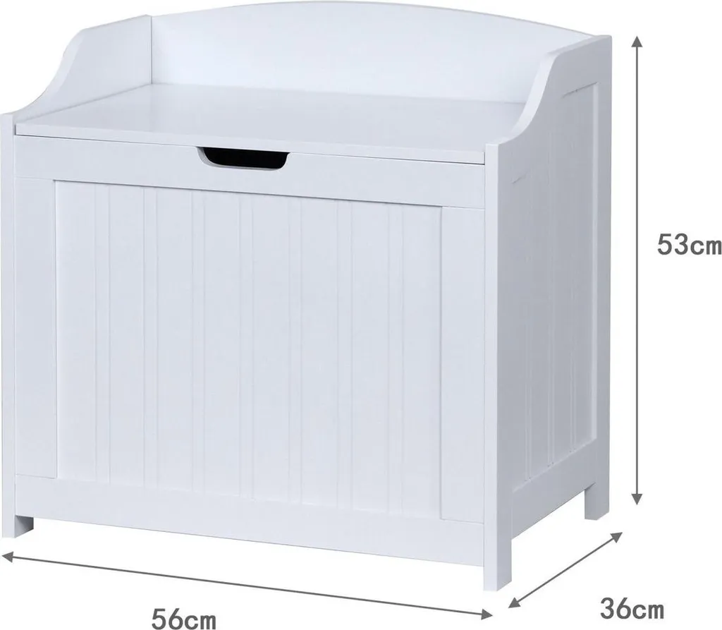 Coffre de rangement MDF robuste avec couvercle Soft-Close sécurisé - 3