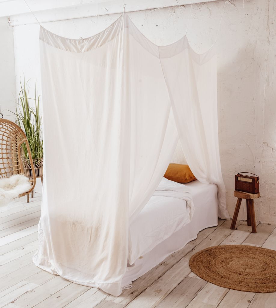 Moustiquaire Deconet en bambou - Nomi - L210x L100cm BLANC Image du produit 
