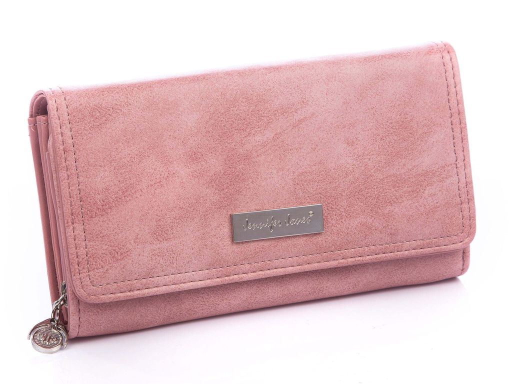 Rosa großes Damenportemonnaie Jennifer Jones Portemonnaie Damen Geldbörse Portmonee für Geldscheine