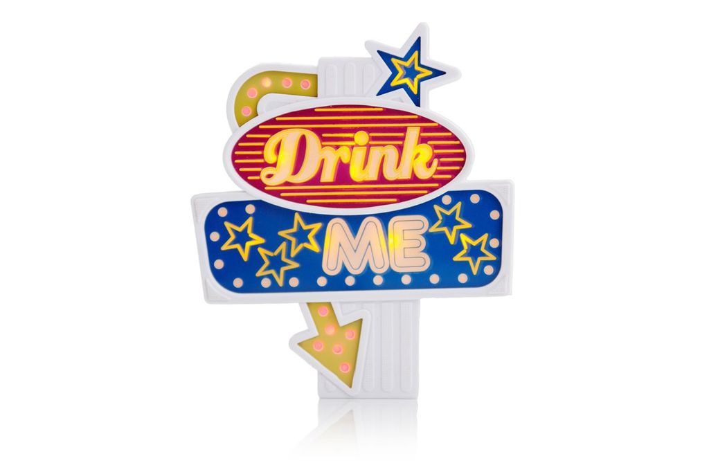 Suck UK - Blinkender Flaschenaufsatz - Drink Me - Bottle Topper Geschenk Flasche verschenken Party