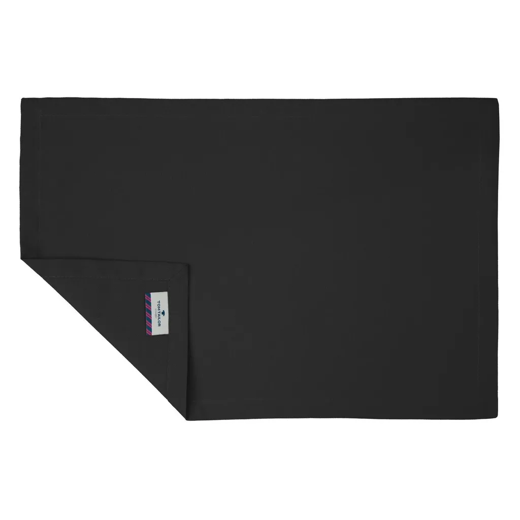 Tom Tailor Colomba: Set 6 Tovagliette Nere 35x50 cm per Tavola Moderna