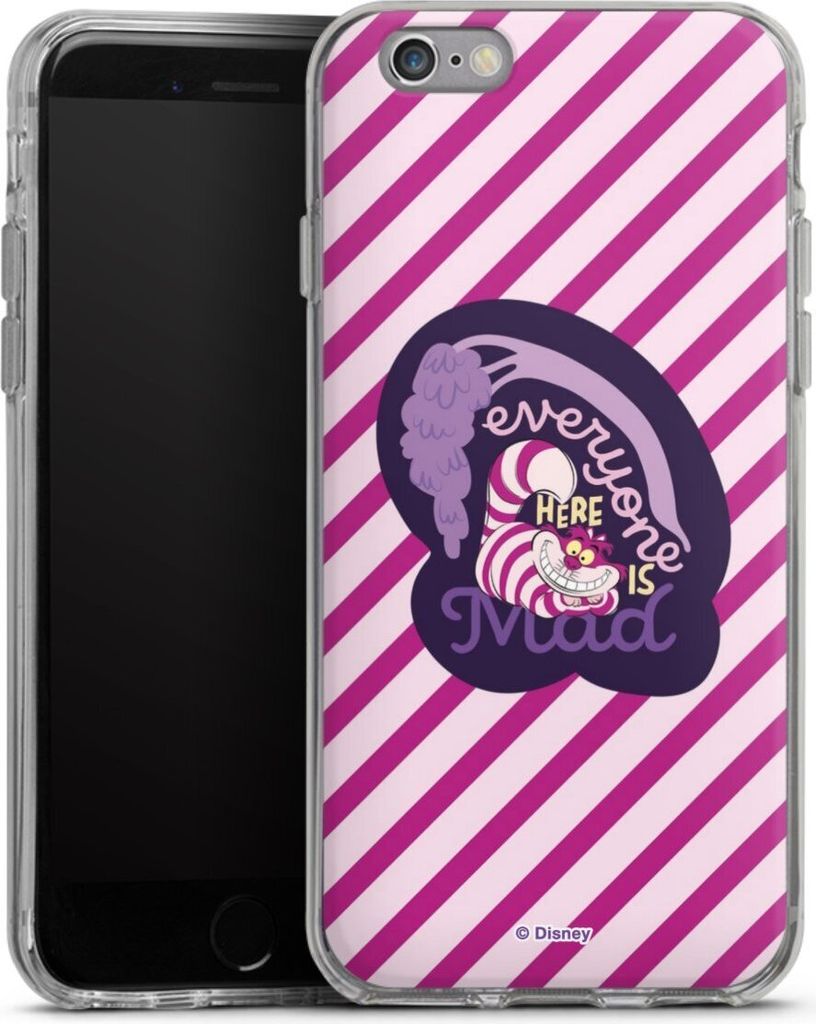 DeinDesign Handyhülle für Apple iPhone 6 Silikon Hülle Case Smartphone Schutzhülle Alice im Wunderland Disney Grinsekatze