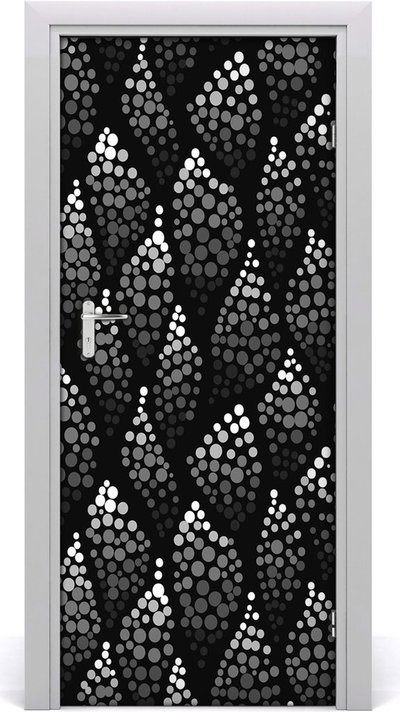 Tulup Türaufkleber 85x205 cm Dekorative Aufkleber Selbstklebend Wasserdichte Tapete Abnehmbar Schlafzimmer Wohnzimmer Wohnkultur - Mitesser schwarz