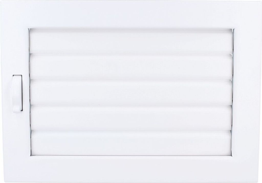 Lüftungsgitter Warmluftgitter Kaltluftgitter Lamellen schließbar Weiss 240x170mm