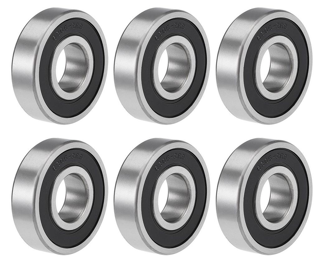 6 Stš¹ck Kugellager Rillenkugellager Doppelt Abgedichtete 6305-2RS 25mm x 62mm x 17mm Chromstahl P6 (ABEC3) Bearing Rollenlager fš¹r 3D Drucker