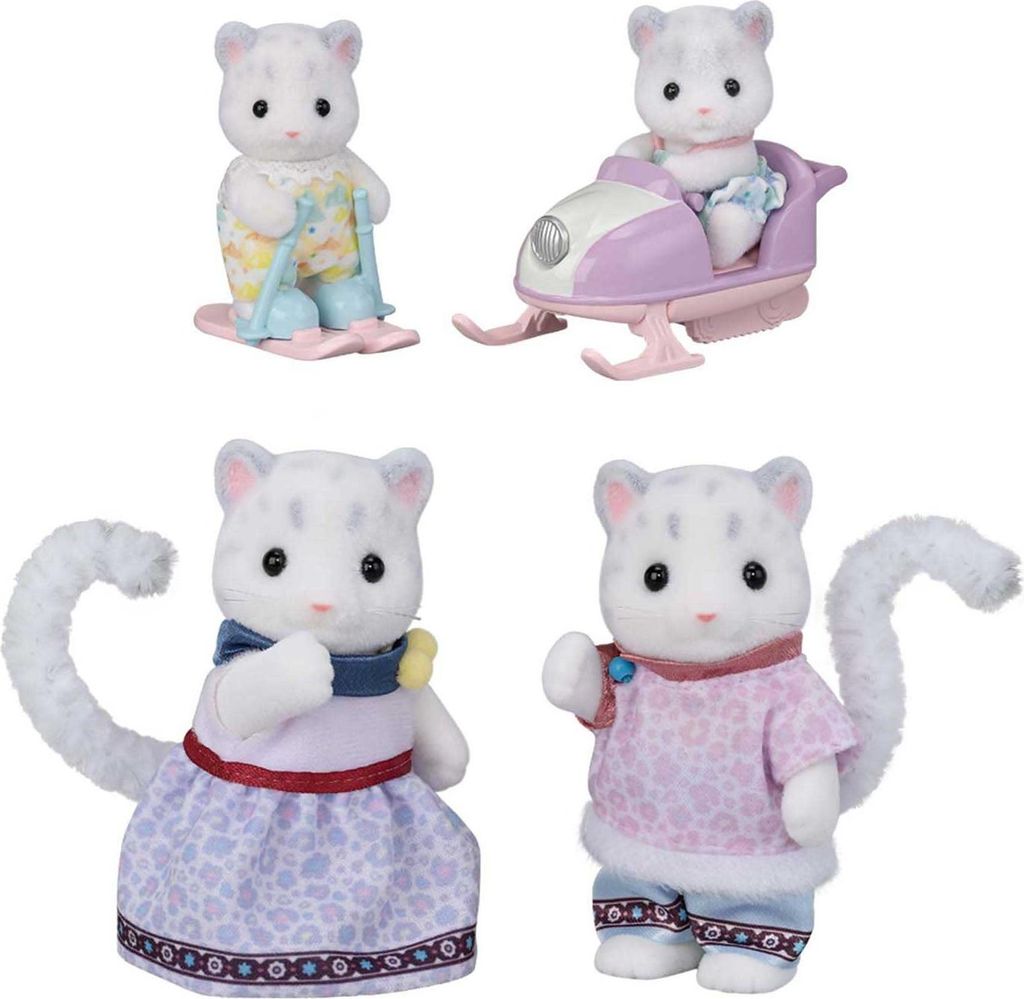 Playset Sylvanian Families Snow Leopard Family Bunt Produktbild 