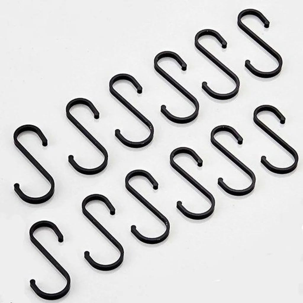 Crochets en S durables en aluminium inoxydable - Lot de 4 pièces de 85 mm