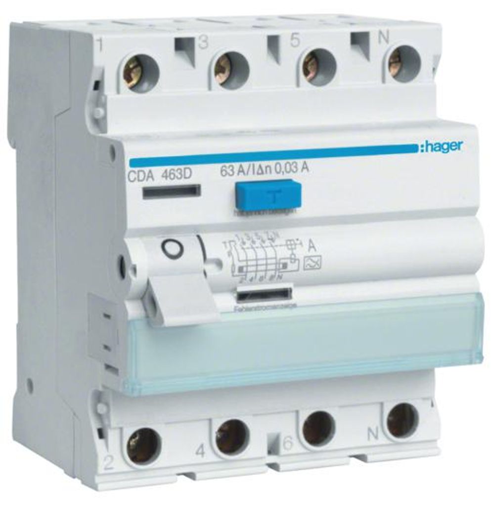 Hager CDA463D, 230/400 V Zdjęcie produktu 