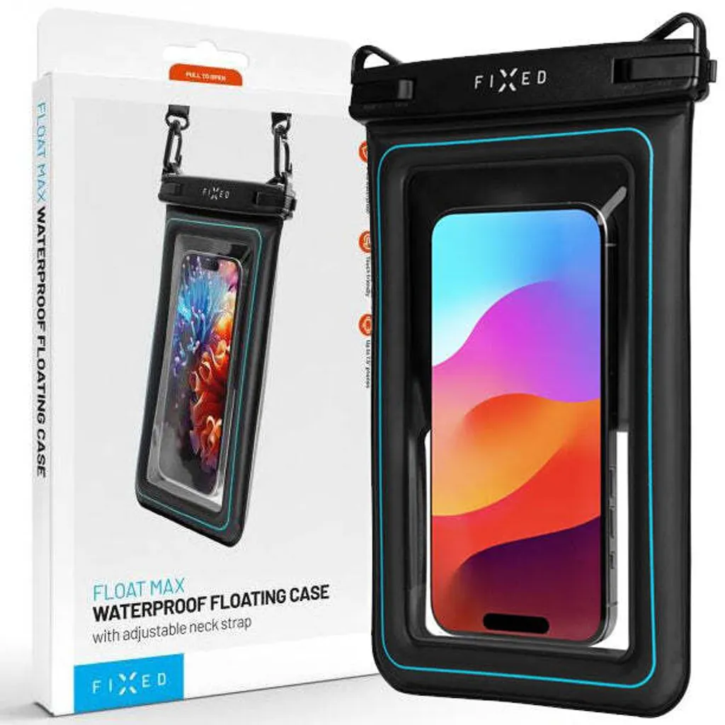 Housse étanche Fixed Float Max pour smartphone 7.5 pouces - Transparent - 14