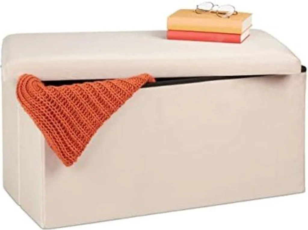 Banc de rangement pour enfants avec coffre à jouets blanc en bois