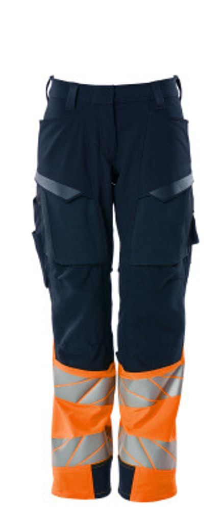 Mascot Hose mit Knietaschen 19178-511-01014 Gr. 82C48 schwarzblau/hi-vis orange