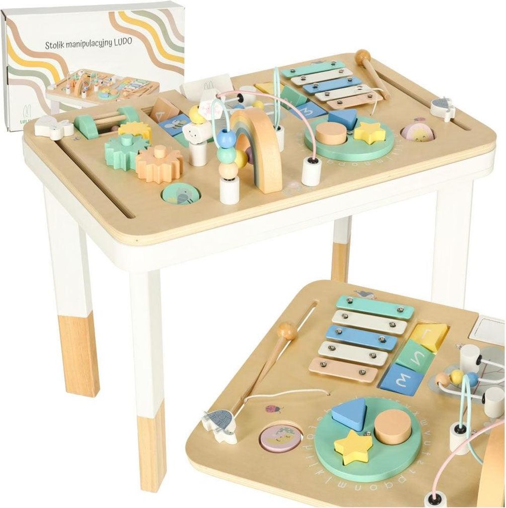 Lulilo Bunter Montessori-Manipulationstisch Produktbild 