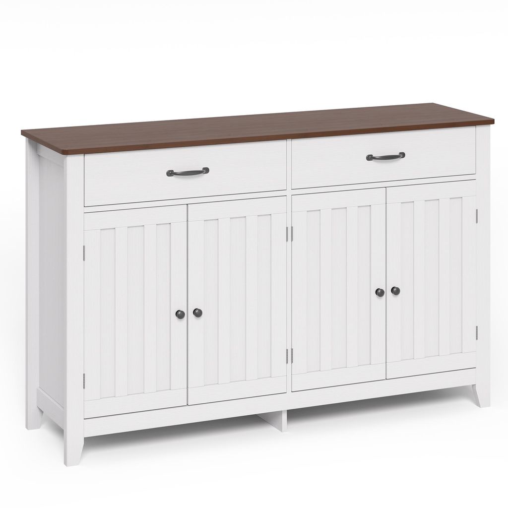 BEALIFE Credenza con cassetti | Grigio retrò, 140x40x90 cm Immagine del prodotto 