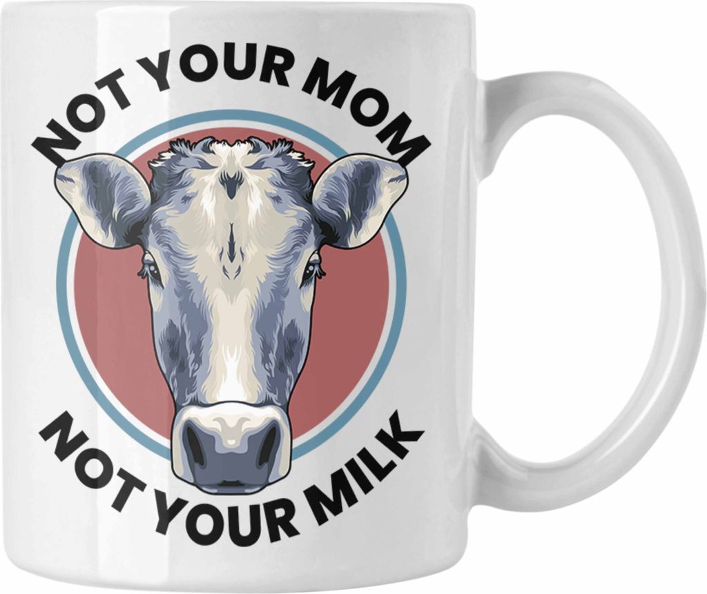 Trendation - Veganer Geschenk Lustige Tasse Vegetarier Geschenkidee Tasse Lustig für Geschenkset oder Geschenkbox Vagenerin Not Your Mom Not Your ...