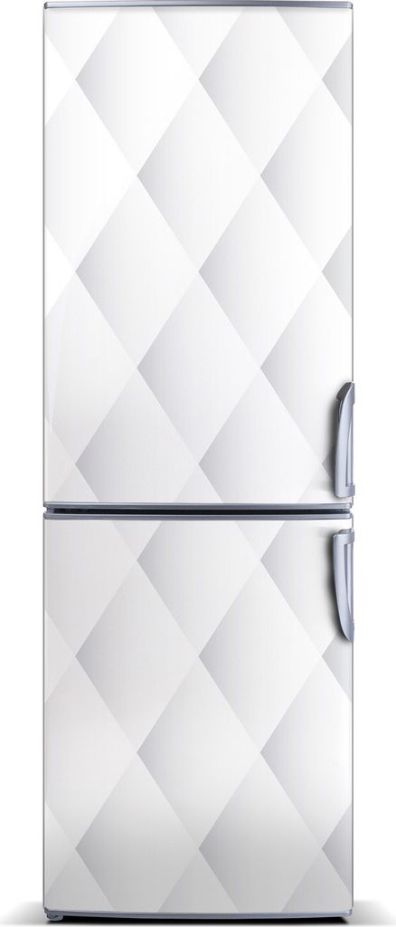 Tulup Kühlschrankdekoration - Magnetmatte - 60 cm x 180 cm - Magnet auf dem Kühlschrank - Quadrate Hintergrund