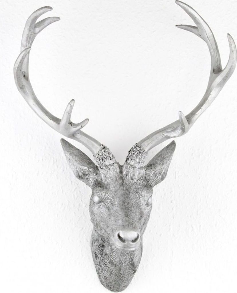 LEX Hirschgeweih 30x18x40cm Farbe: Silber MC8029SI Produktbild 