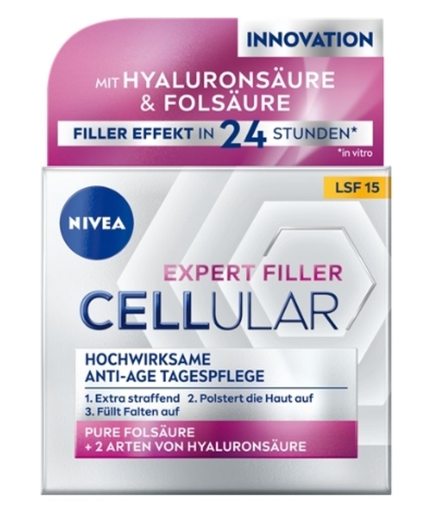 NIVEA Cellular Expert Filler Anti-Age Tagespflege - Hyaluron Creme - 50 ml
