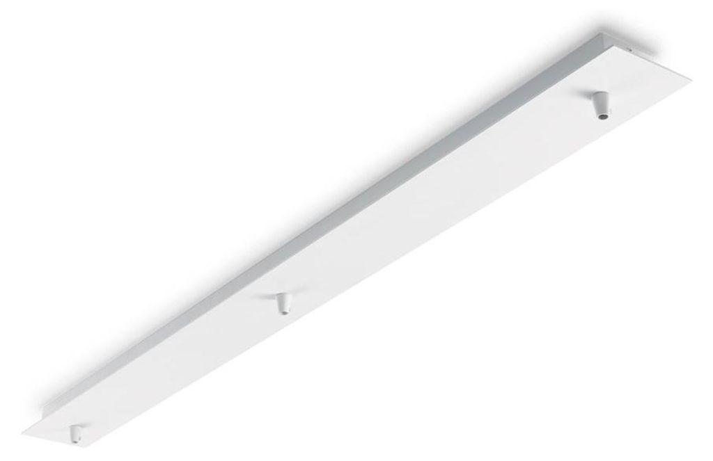Cup Rail de plafond pour 3 suspensions Blanc Image du produit 