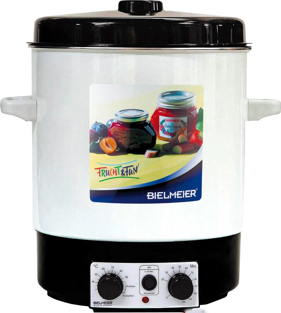 BIELMEIER Einkochautomat einwecken Emaille 29 Liter Zeituhr Produktbild 