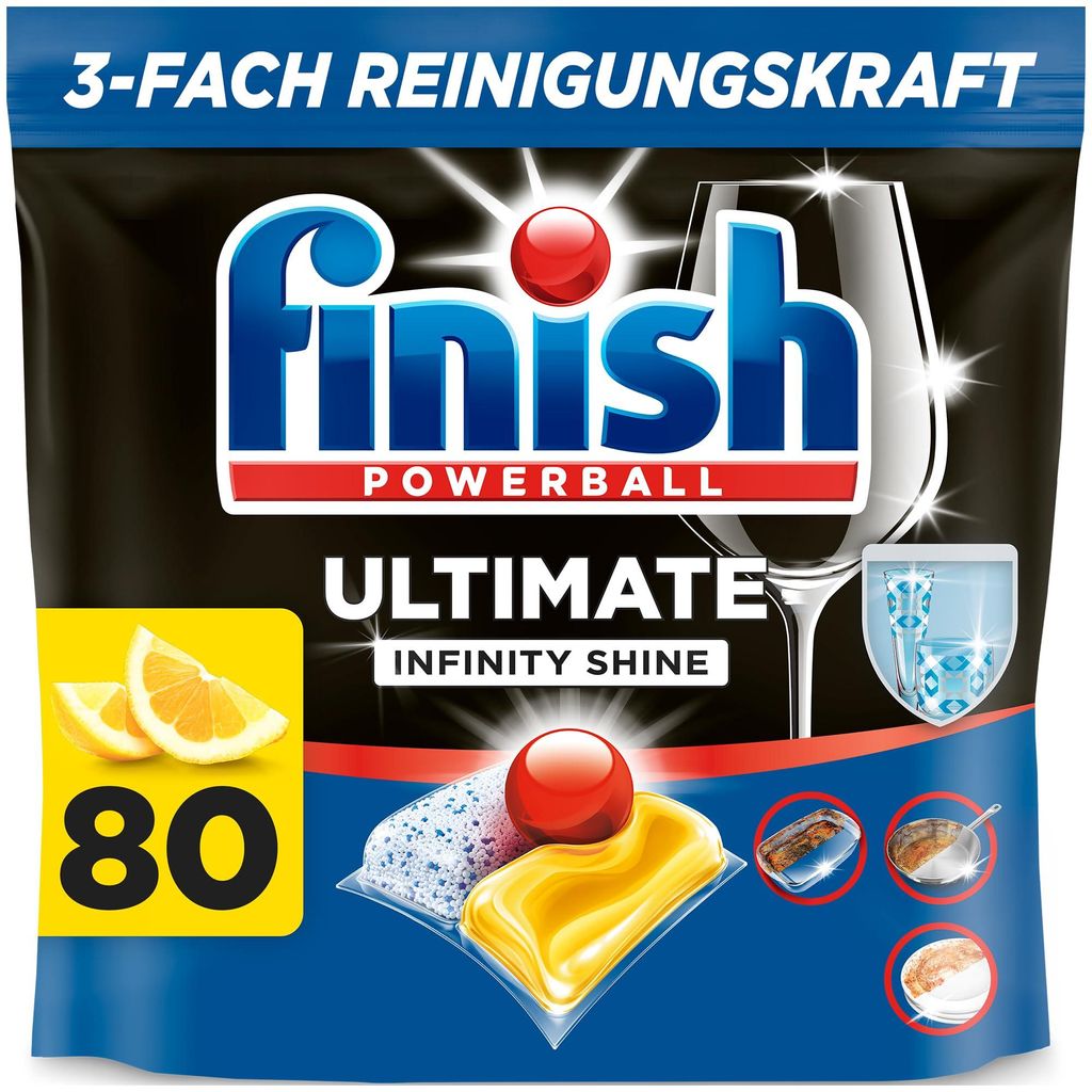 Finish Ultimate Infinity Shine Citrus Spülmaschinentabs Produktbild 