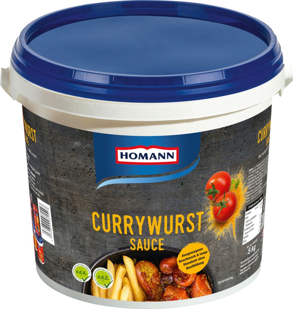 Homann Sauce pour saucisses au curry avec épices douces et Image du produit 