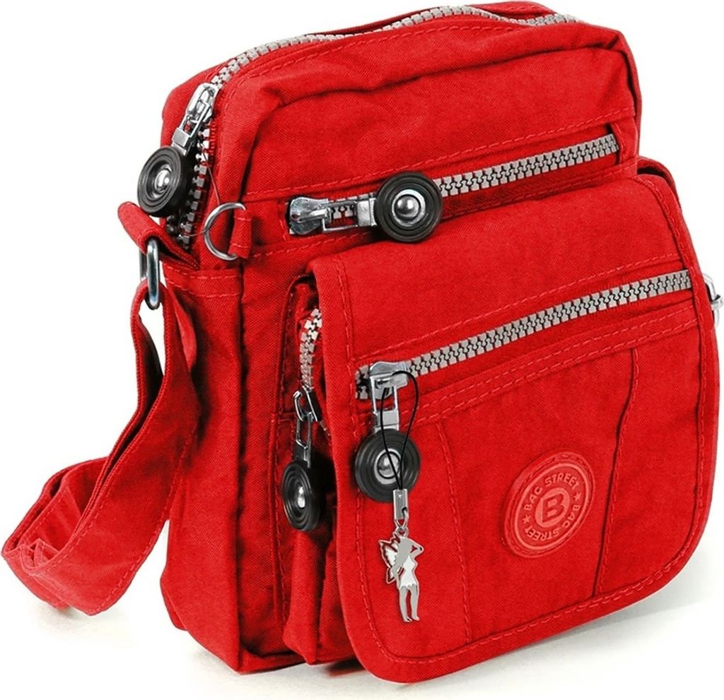 Bag Street Sac à main femme rouge Nylon 15x8x18 D2OTJ215R Image du produit 