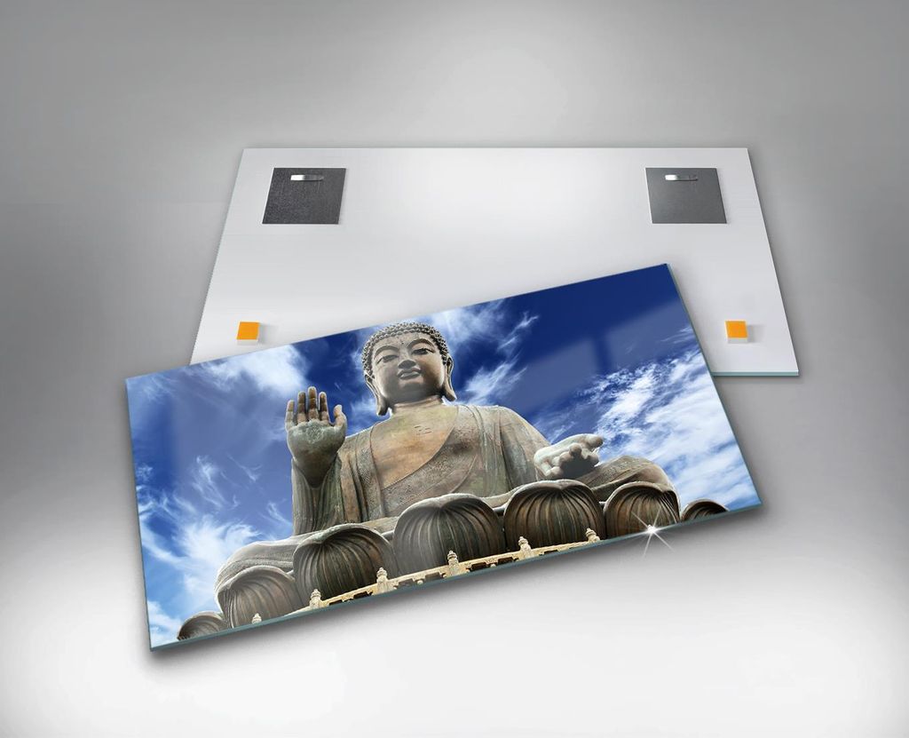 Glasmalerei - Dekorative Malerei - Moderne Malerei - 100x50 - Buddha Tian Tan in Hongkong