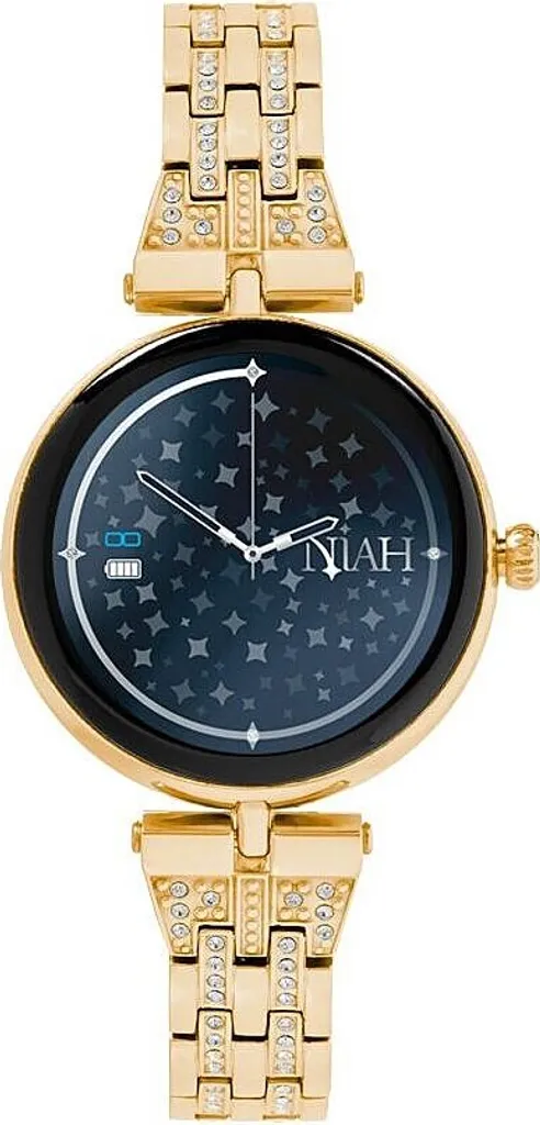 Smartwatch Niah Gold Femme - Montre Dorée avec Suivi Santé et Sport