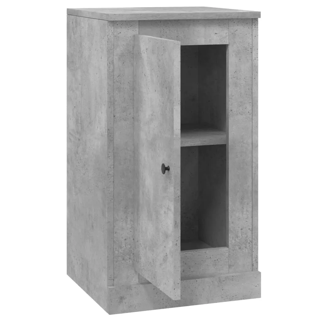 Petit buffet de rangement gris béton meuble d'appoint polyvalent vidaXL