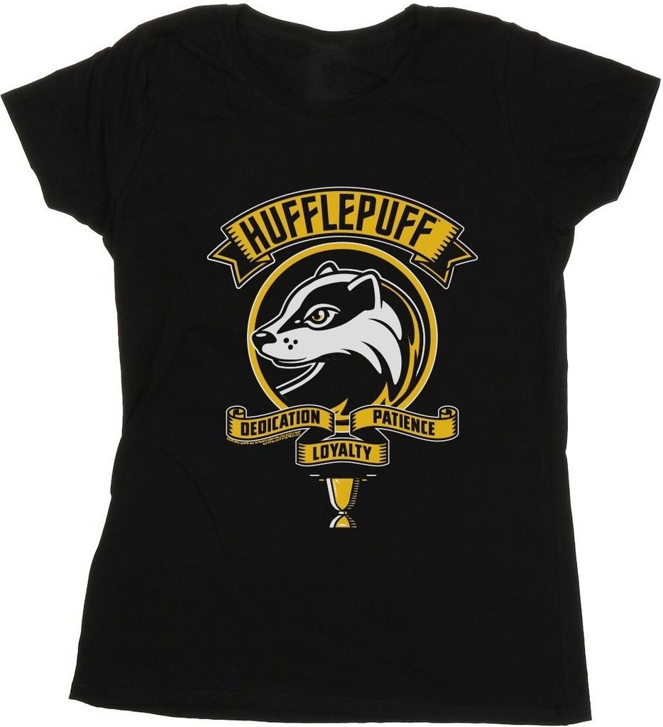 Harry Potter - "Hufflepuff" T-Shirt für Damen BI23925 (XXL) (Schwarz)