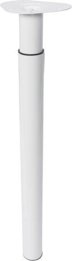 Gamba del tavolo regolabile in acciaio bianco 700 - 1100 mm Immagine del prodotto 