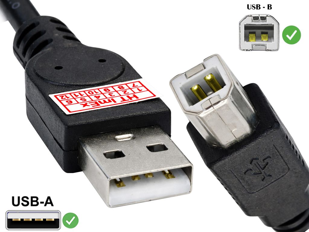 Drucker Scanner Anschluss USB Kabel für HP Photosmart C3100, C6170, C4480, D7360