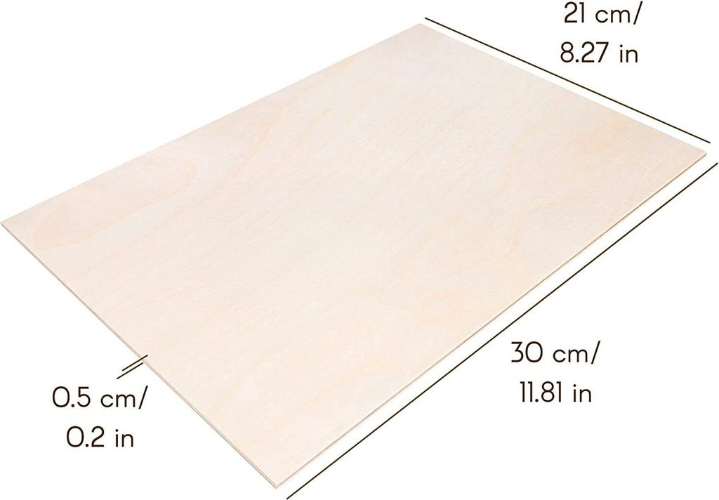 Multiplex Platte 3mm 4mm 5mm Sperrholz Platte DIN A1 A2 A3 A4 A5 - Foto 13