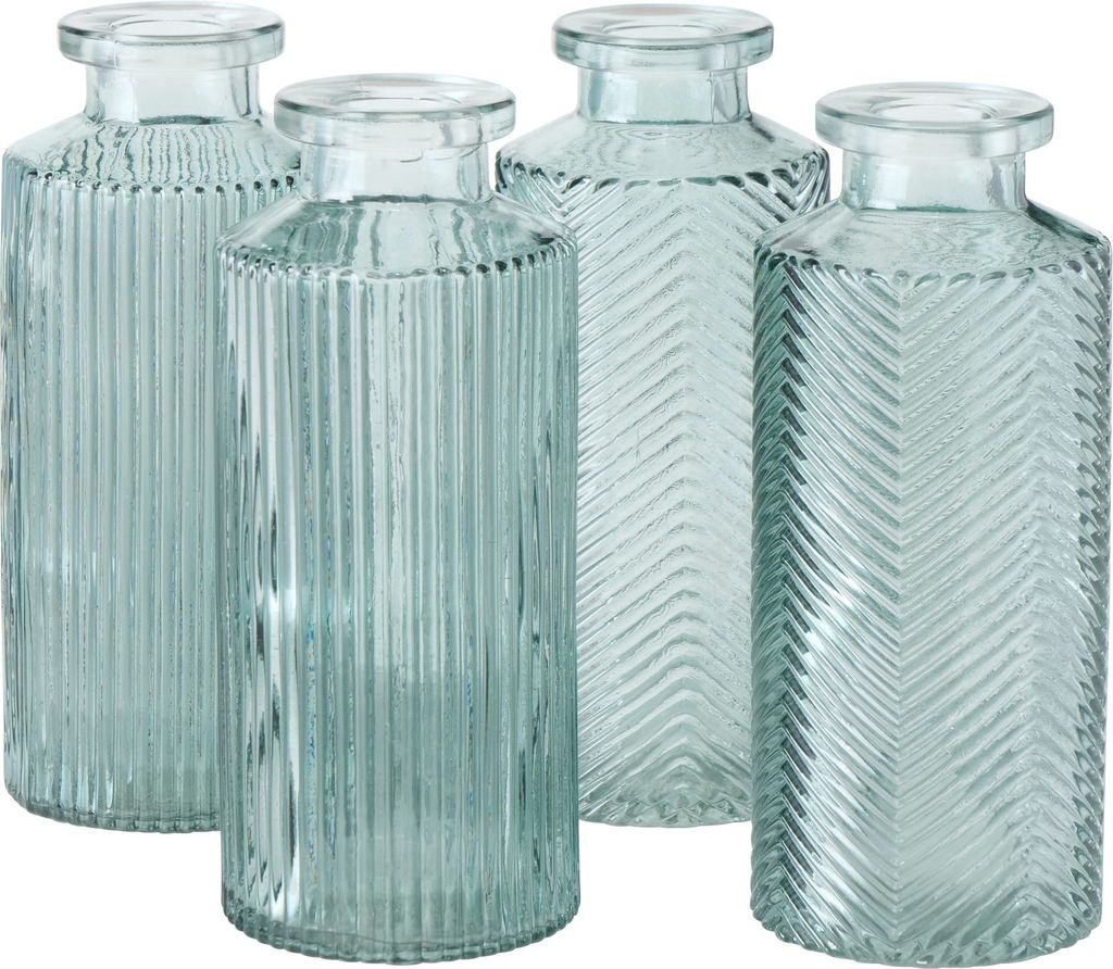 Boltze Vase Panja Gefäß in Grün 4-teilig aus lackiertem Image du produit 