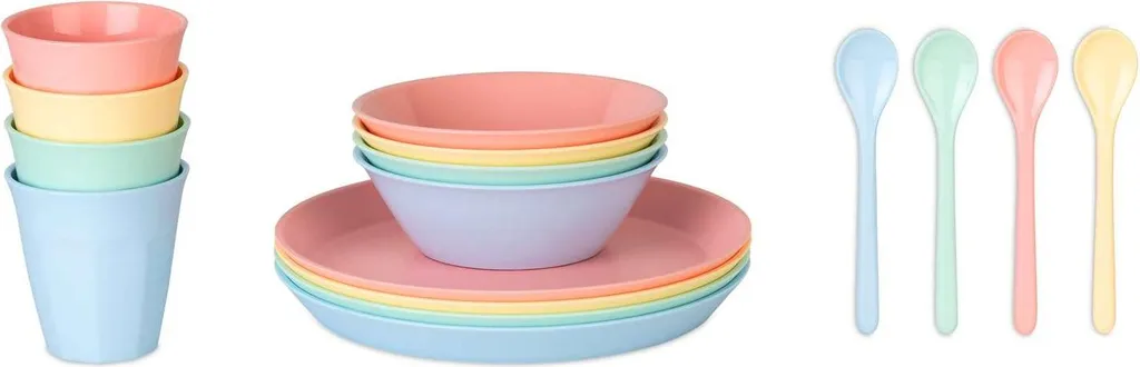Set da campeggio NORA MACARONS, 16 pezzi, KOZIOL