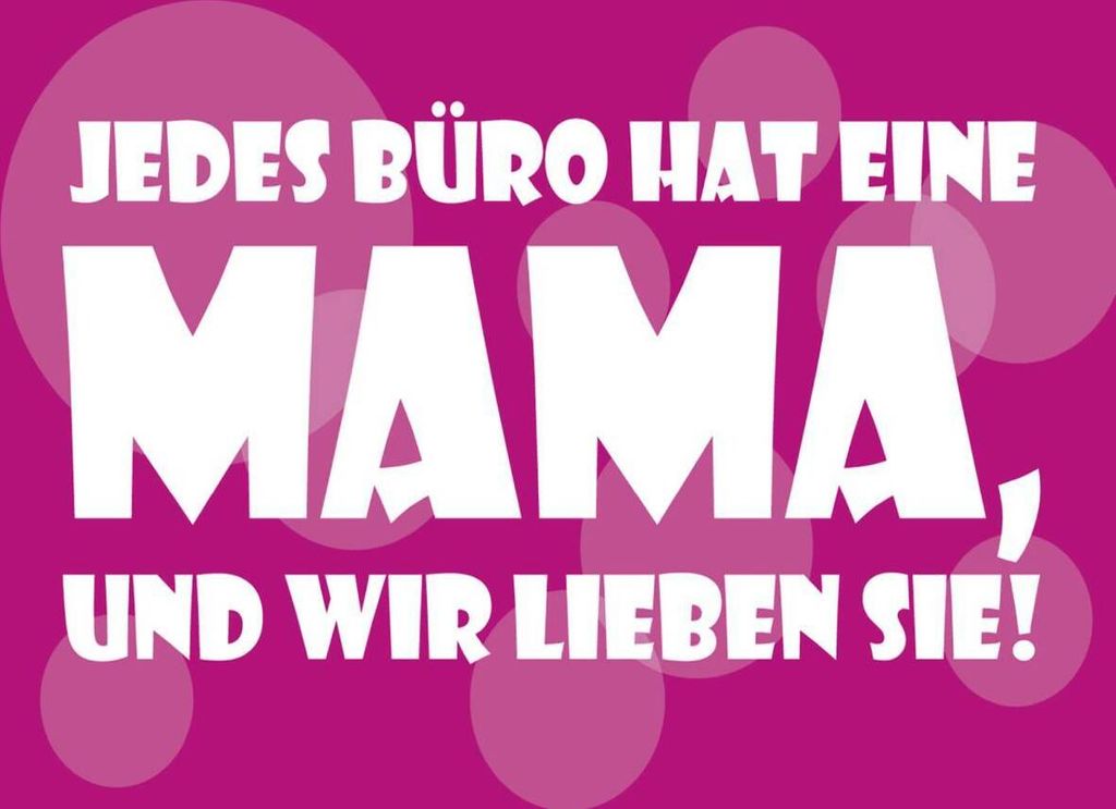 vianmo Holzschild 30x40 cm Jedes Büro hat eine Mama