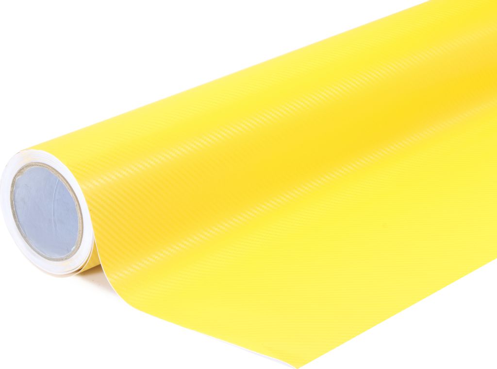 3D carbon gelb wrapfolie 152x500cm - innen/außen