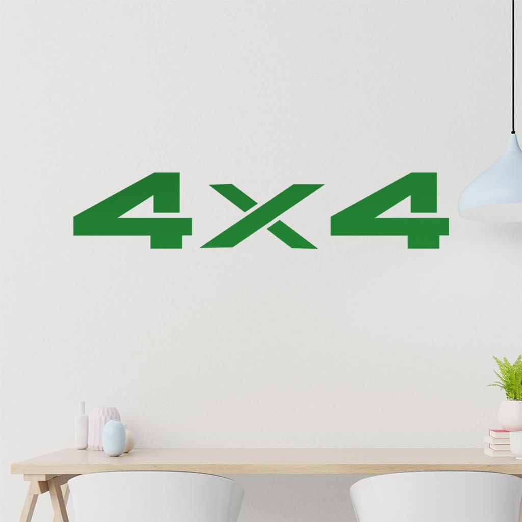 4 x 4 Totenkopf Wandtattoo in 6 Größen - Wandaufkleber Wall Sticker - Dekoration, Küche, Wohnzimmer, Schlafzimmer, Badezimmer