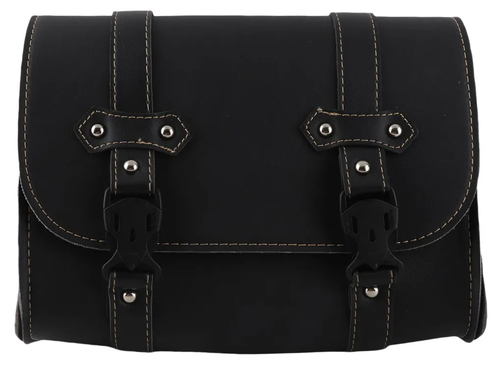 Sacoche moto outils en cuir PU étanche avec boucles de serrage rapide