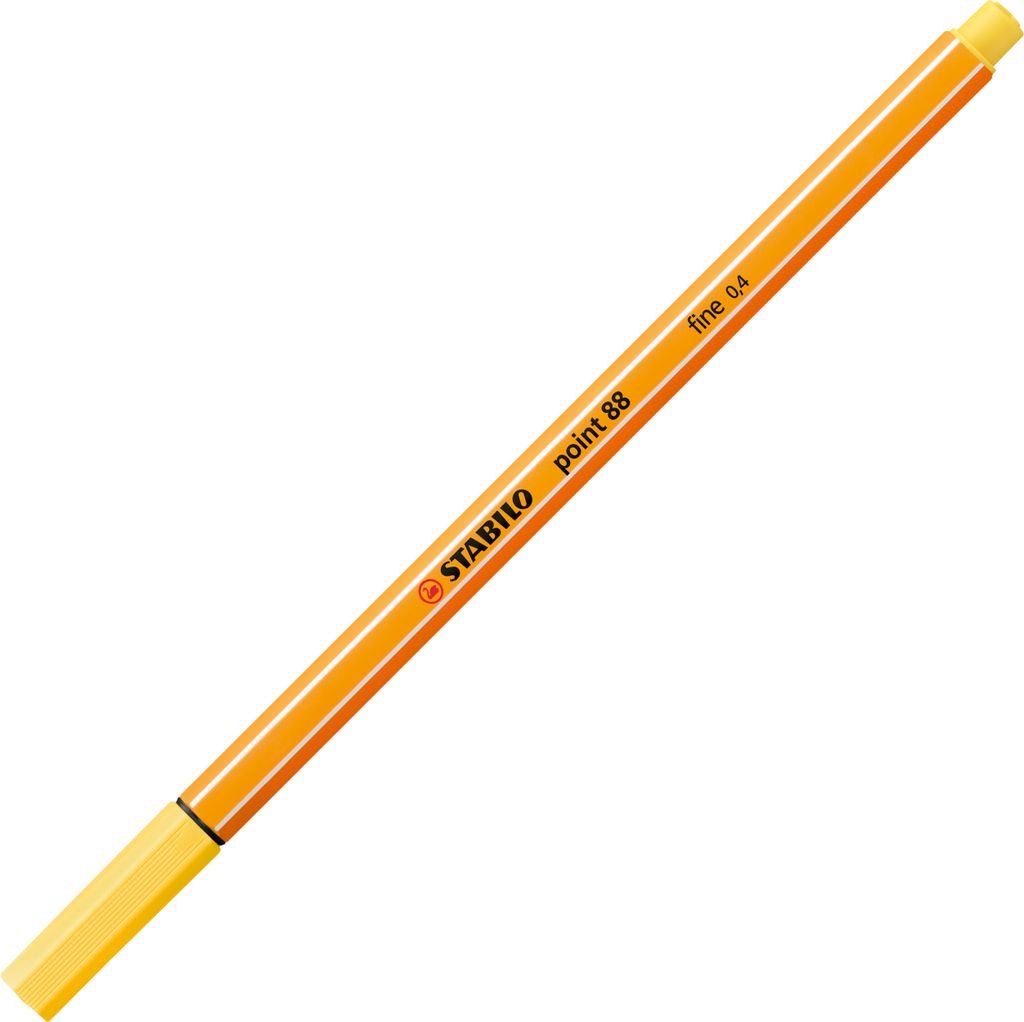 Fineliner - STABILO point 88 - Einzelstift - gelb Produktbild 