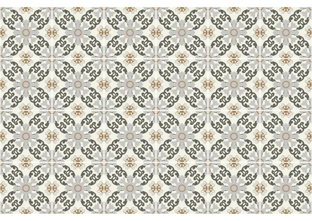 Selbstklebende Fliesenaufkleber für Küche und Bad – 24 Carminda Azulejo Fliesenaufkleber – 24 Aufkleber, 15 x 15 cm